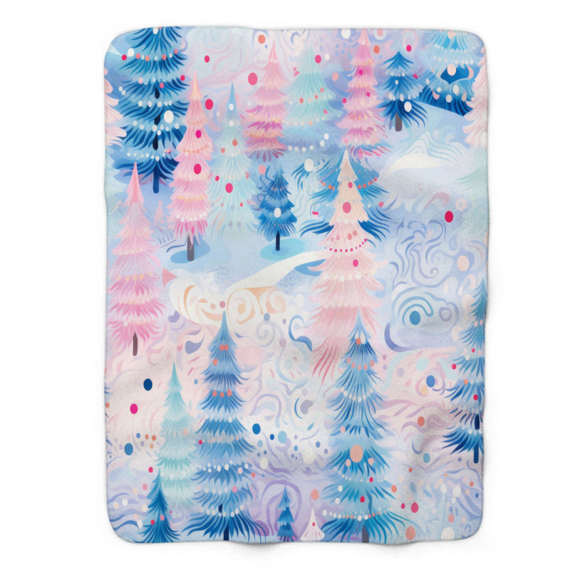Couverture claire en sherpa de qualité supérieure 1 pièce, Grand lit