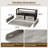 2-Tier Washer Dryer Countertop with Shelf & 2 Drawers, High Guardrails, Smooth Edge Laundry Organizer-123949337