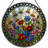 7.8"H Bees Flowers Stained Glass Window Panel-2015672775