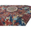 High-Quality Hand-Knotted Red And Navy Area Rug