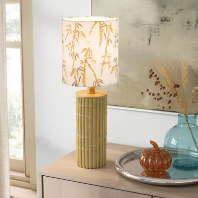 19.5" Boho Resin Table Lamp