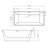67 " L x 32 " W Freestanding Soaking Acrylic Bathtub