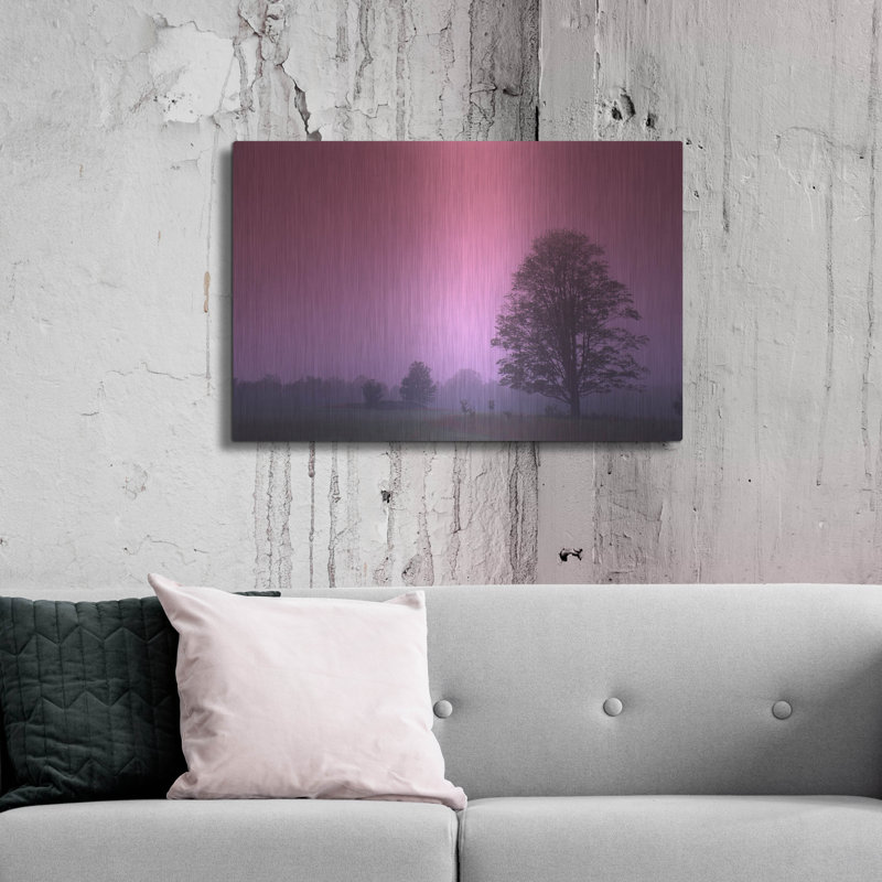 «Evening Fields» par Photoinc Studio, art mural en métal, 36 po x 24 po, H 24 po x l 36 po
