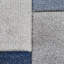 Bahnu area rug Machine Woven Rectangle Grey/Blue