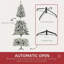 Arbre de Noël artificiel enneigé 7,5 pi avec branches réalistes-118034213