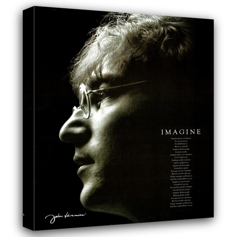John Lennon Imagine, H 24 po x l 19 po