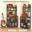 168 cm H Media Shelves