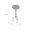 Alma Metal Pedestal Side Table