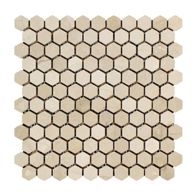 Marble Honeycomb Mosaic Wall & Floor Tile