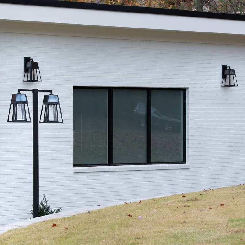 Aria Solar Post Light Double Head