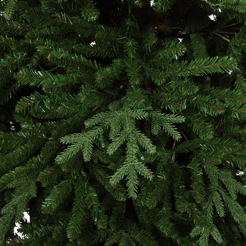 9' Lighted Artificial Fir Christmas Tree
