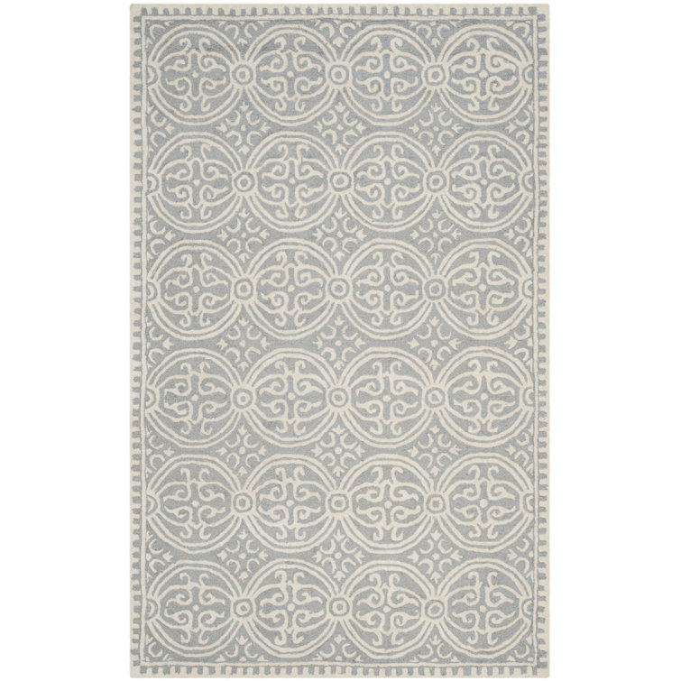 Luka Damask Wool Hand Woven Area Rug