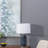 D16.9''Xh28'' Ellis Glass Table Lamp