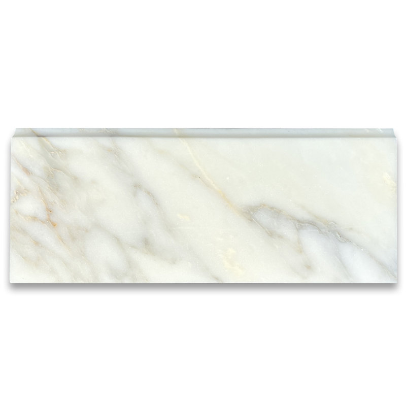 Calacatta 12" x 5" Marble Mosaic Tile, LIght Gray