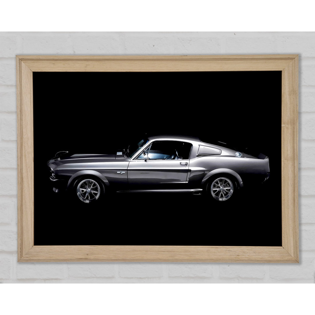 Mustang Fastback Seitenprofil - Drucken