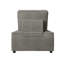 Fauteuil d'appoint carré touffeté en lin Lancy-1688445772