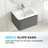 Modern 24" Floating Wall Mount Single Bathroom Vanity With Ceramic Sink Top