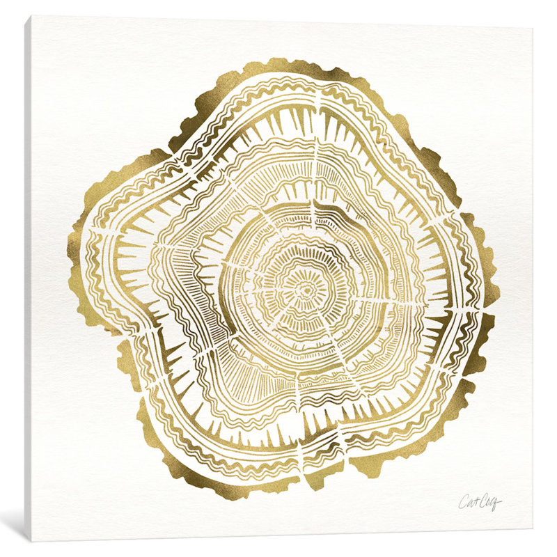 « tree rings iii », impression sur toile, H 18 po x l 18 po x P 1,5 po