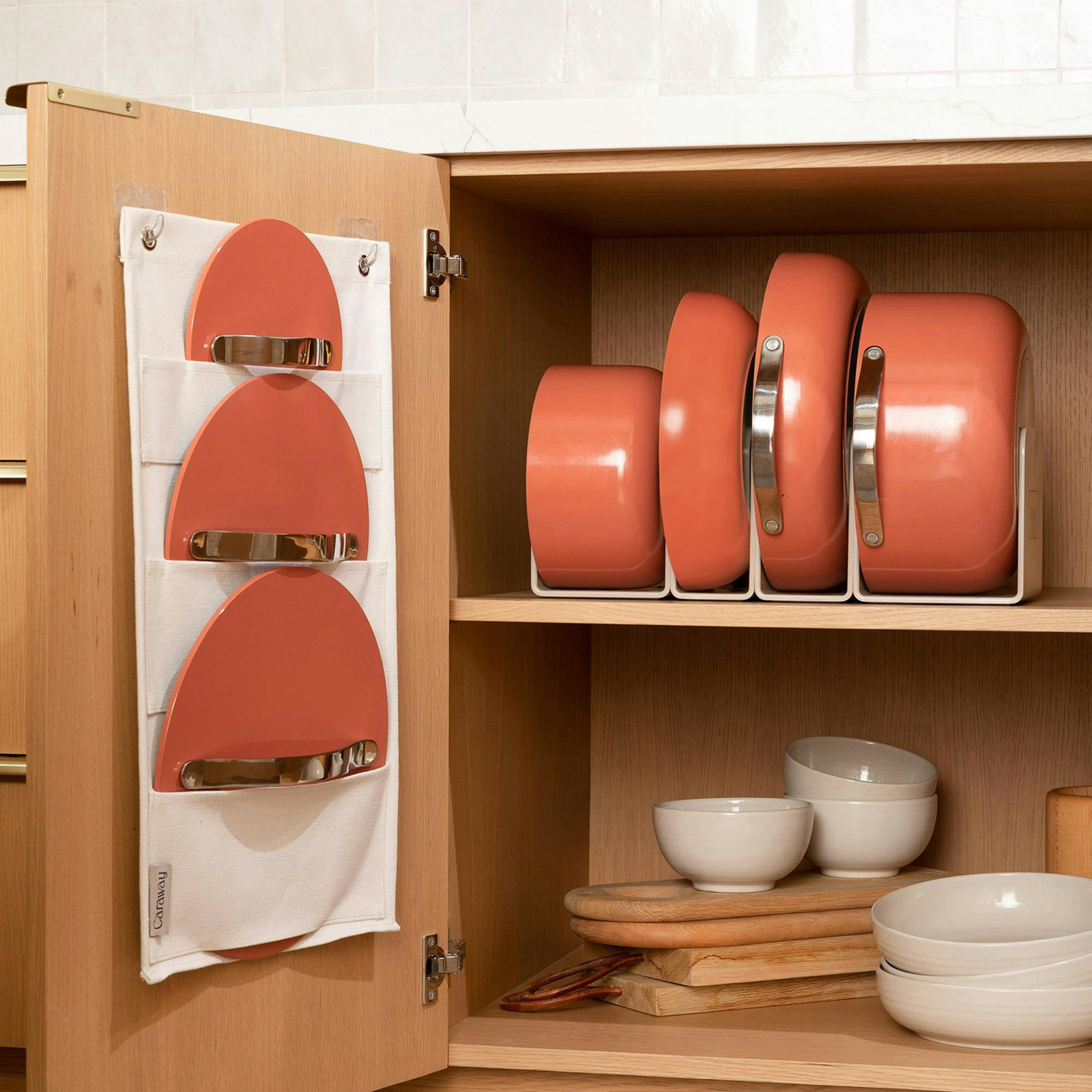 Caraway Ceramic Non-Stick Cookware Set, Perracotta