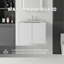 Meuble-lavabo flottant 24 po avec lavabo, porte à fermeture douce, comptoir et dosseret en granite blanc cultivé de 0,6 po-42455552-42455579-42455581