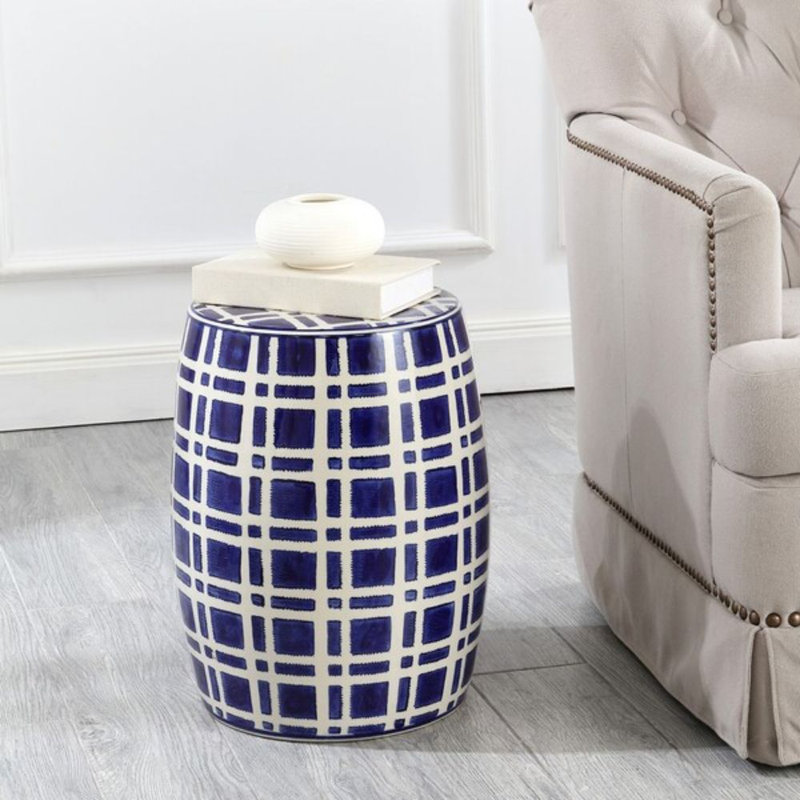 Tabouret de jardin 18,25 po en céramique
