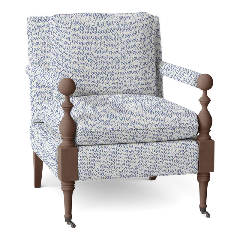 Fauteuil Leslie, Noyer, Perigold ‑ éléments de bleuet