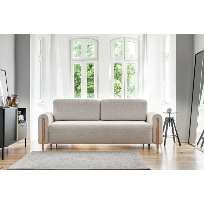 Ageeth Sofa Bed, Oak, Cream