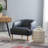 Ivayla Faux Leather Barrel Chair-1555077674-1555141390