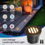 Puits de lumière 12PK bronze bronze huilé avec éclairage extérieur intégré