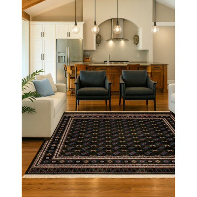 Tapis traditionnel Hinshaw vert foncé