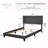 Upholstered Bed with Button Tufted Headboard, Full Size, Easy Assembly-94717168-94717174