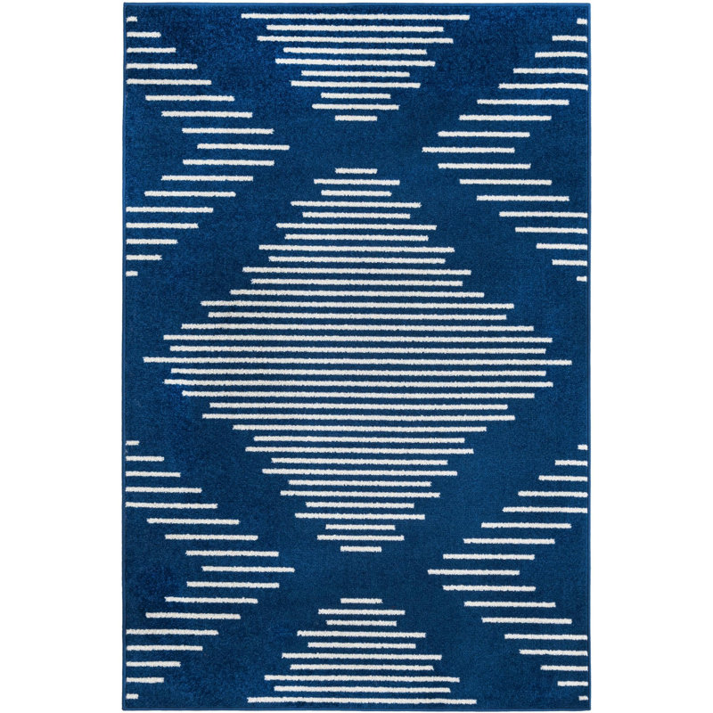 Geometric Indoor Rug, Rectangle 4' x 6'