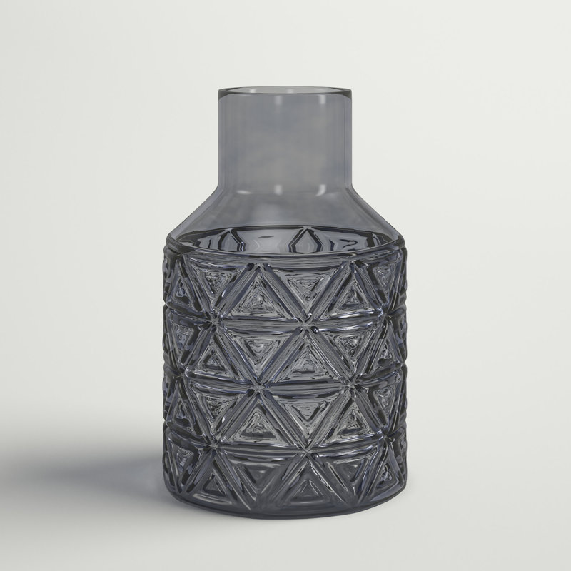 Ezequiel Glass Table Vase, Grey