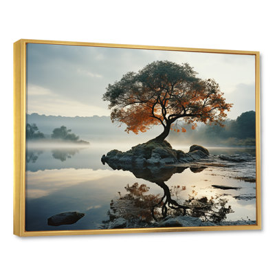 «Lake Tree Tranquility», reproduction sur toile