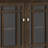 Bedford 62"W Solid Wood Transitional Wide Display Cabinet with Glass Doors and Adjustable Shelves