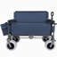 Chariot pliant 3-en-1 avec siège de banc - Protection brevetée, capacité de 500 lb, pneus de plage de 9 po x 4 po pour le camping et la plage-126069169