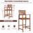 Ohrid Acacia Outdoor 29'' Bar Stool