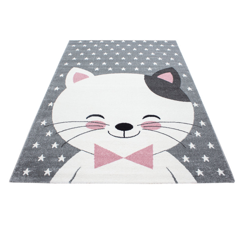 Kids Cute Cat Area Rug, Rectangular 140 x 200cm