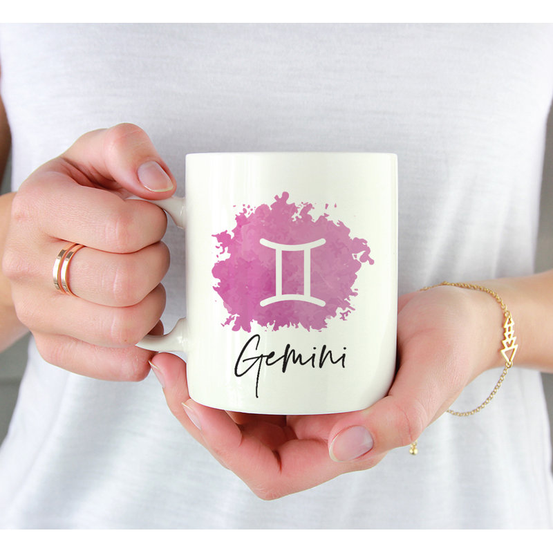 Tasse à café à symbole de signe Libra, Gémeaux
