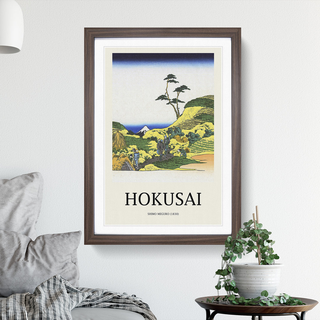 Shimomeguro by Katsushika Hokusai - Picture Frame Painting