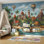 Décoration murale coffre à trésor de bateau de pirate tropical