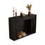 Foyer autoportant en bois manufacturé noir massif-1471404175-1471404173