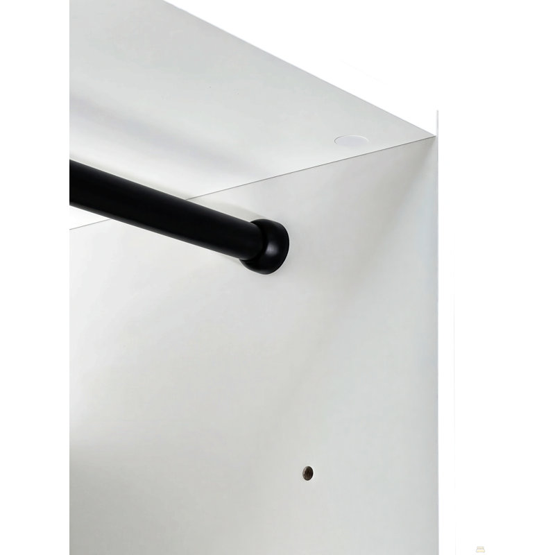 Penderie 32 "en bois avec deux tringles