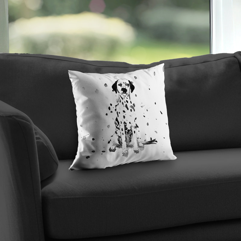 Dalmatian Dog Poly Twill Throw | Stylish Home Decor