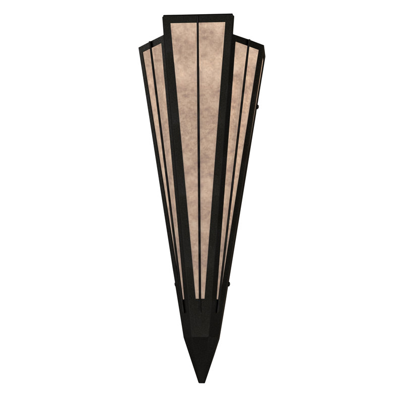 Applique murale encastrée Brum Steel, Noir texturé