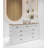 70.87" White Rectangular Solid Wood Reception Desk-2101073020