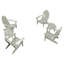 Chaise Adirondack en plastique avec table Anette-567491574