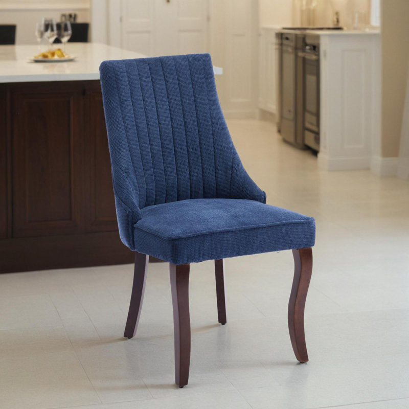 Upholstered Parsons Dining Chair (Set of 2), Blue