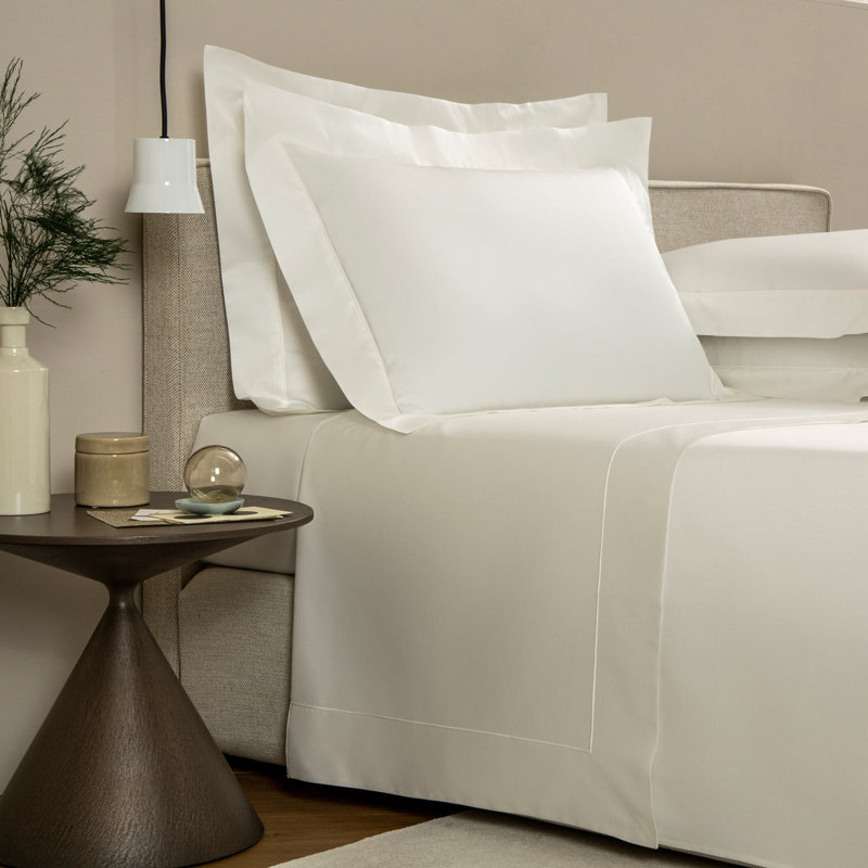 Grace Sateen Sheet Set, Queen Sheet Set, Milk