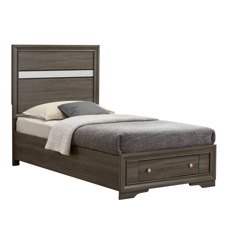 Lit simple Madrid G02305B-TB, gris
